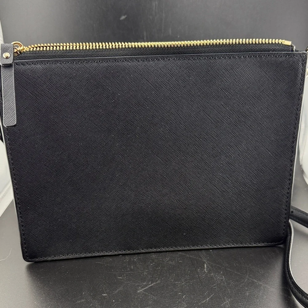 Kate Spade Rory Saffiano Leather Crossbody Bag Purse Handbag- Black